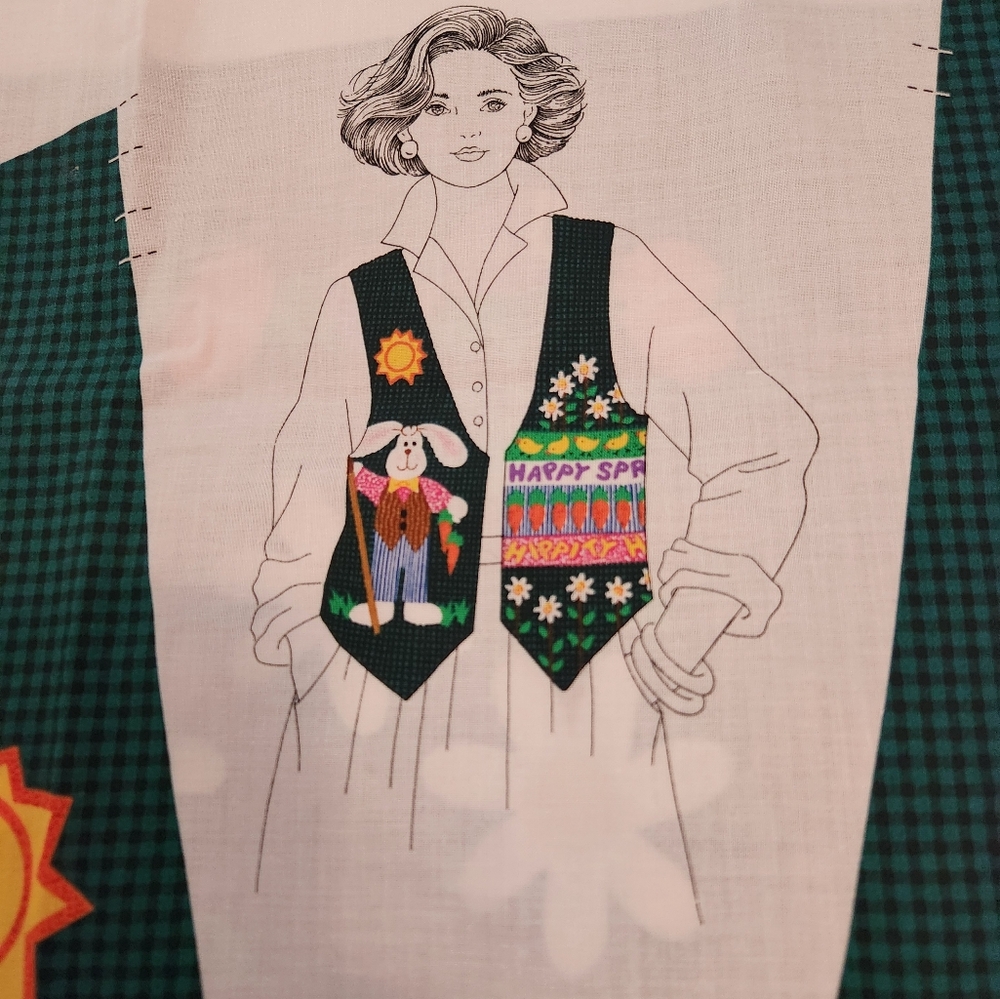 Colorful Fabric Panel with Spring Design - Picture 3 of 4